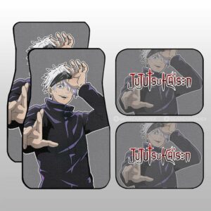 Satoru Gojo Car Floor Mats Custom Main Character Jujutsu Kaisen Anime Gifts For Fans