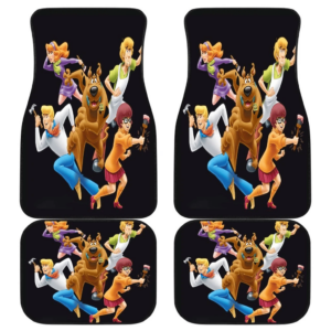 Schooby Doo Team Funny in Black theme Car Floor Mats 191031