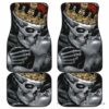 Set 4 Pcs King Kiss Skull Car Mats 232205