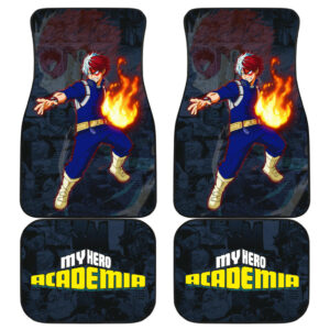 Shoto Todoroki My Hero Academia Car Floor Mats Anime Car Accessories