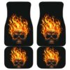 Skull Fire Front And Back Car Mats