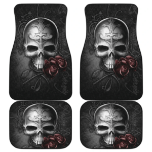 Skull Rose Love Art Car Floor Mats Amazing Gift Ideas H140720